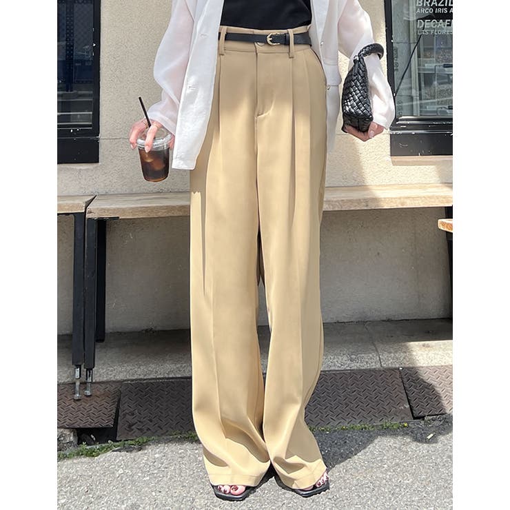 ダブルタックカラーワイドパンツ | Re:EDIT | 詳細画像15 