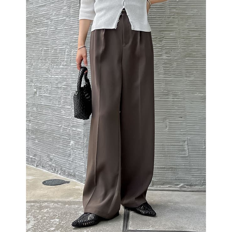 ダブルタックカラーワイドパンツ[品番：GS000021189]｜Re:EDIT