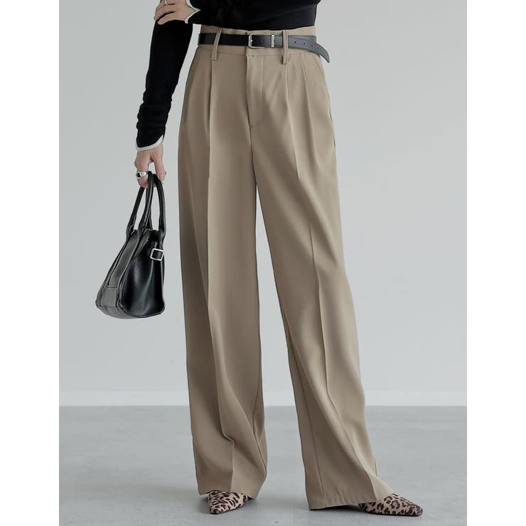 [販売枚数7万枚突破][低身長 高身長 大きいサイズ有]ダブルタックカラーワイド… | Re:EDIT | 詳細画像15 