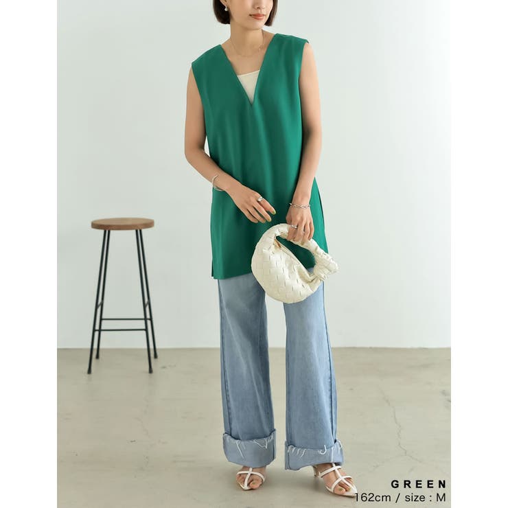 クーポン】Fashion Letter ファッションレター ノースリーブ
