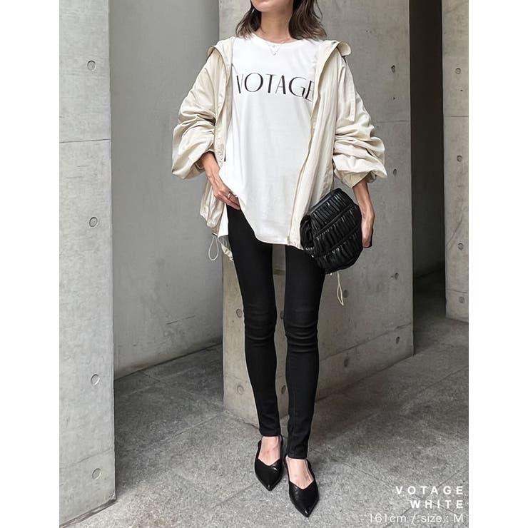 フロントロゴプリント長袖ロングTシャツ | Re:EDIT | 詳細画像27 