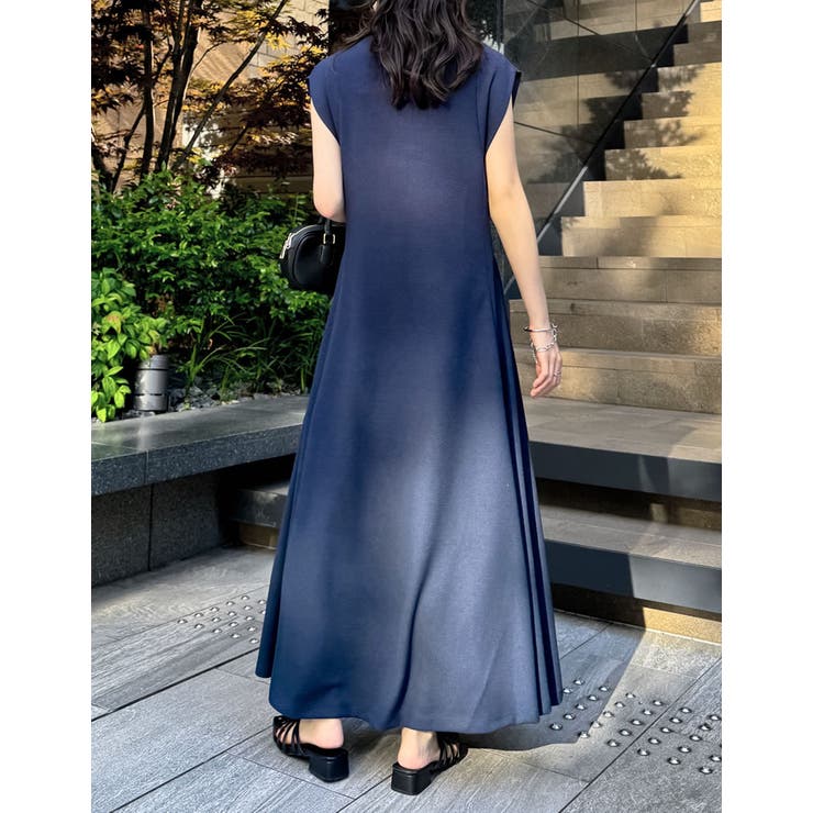 低身長/高身長サイズ有]キーネックフレンチスリーブポロワンピース