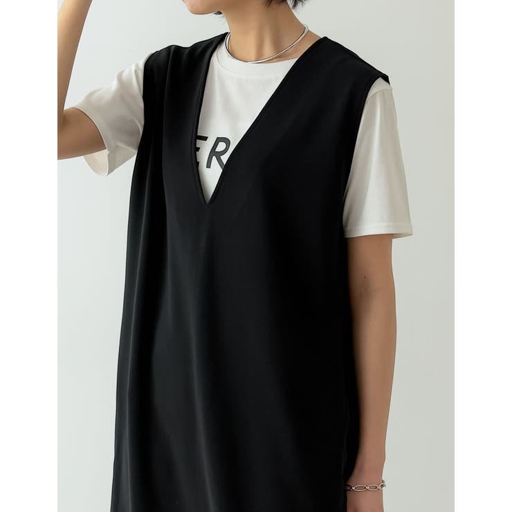 低身長サイズ有][イージーケア]リップルポンチVネックジャンパー