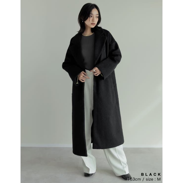 ウールタッチシャギーチェスターロングコート[品番：GS000021788]｜Re:EDIT（リエディ ）のレディースファッション通販｜SHOPLIST（ショップリスト）