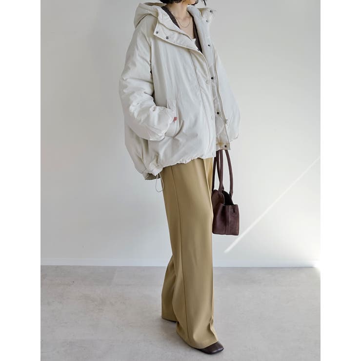 [HITアウター][低身長サイズ有]中綿入りオーバーサイズモンスターパーカーコー… | Re:EDIT | 詳細画像13 