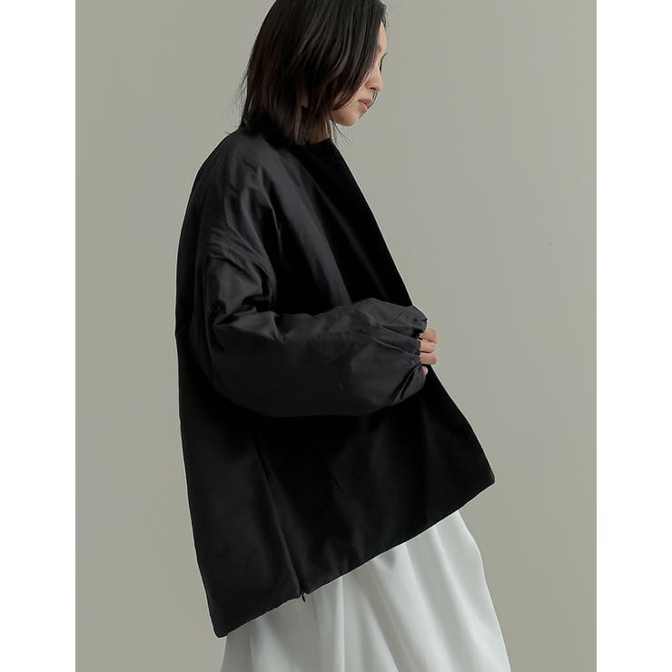 サイドジップノーカラー中綿ジャケット[品番：GS000021732]｜Re:EDIT