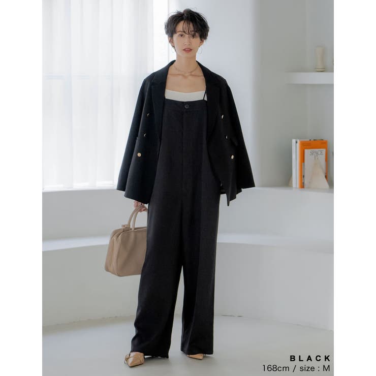 楽天市場】パンツ サロペット ワイドパンツ レディース
