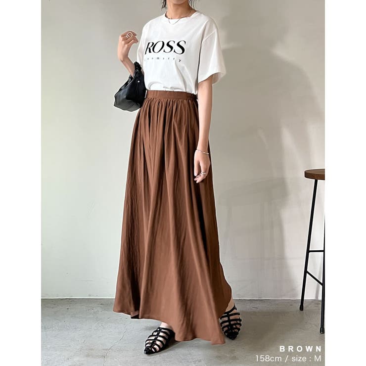 [低身長/高身長サイズ有]ボイルクリンクルマキシフレアスカート | Re:EDIT | 詳細画像16 