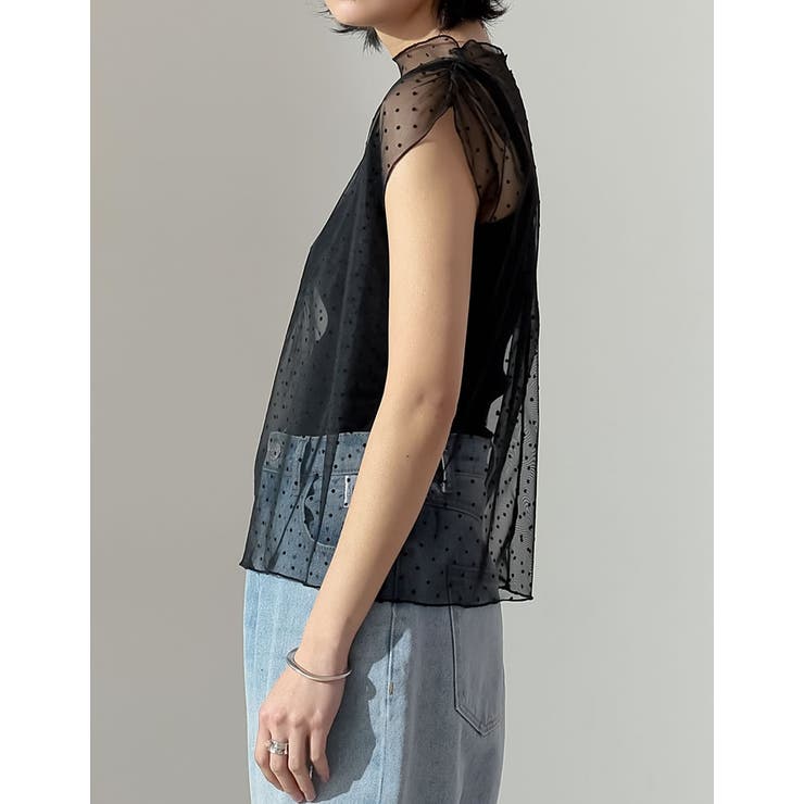 新品❤️CPG❤️ノースリーブ セール】ハイネックノースリーブニット（Tシャツ/カットソー