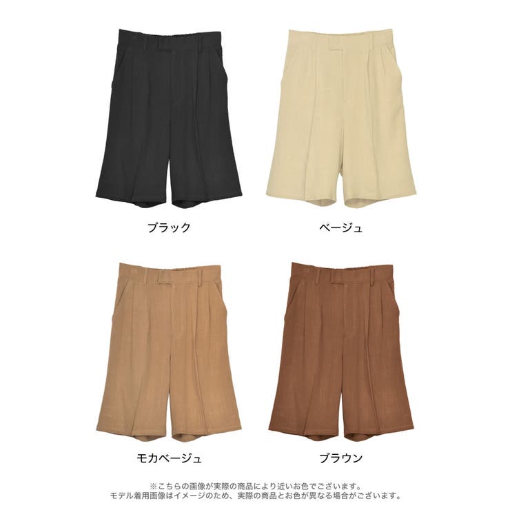 [低身長サイズ有]ソフトリネンハーフパンツ | Re:EDIT | 詳細画像18 