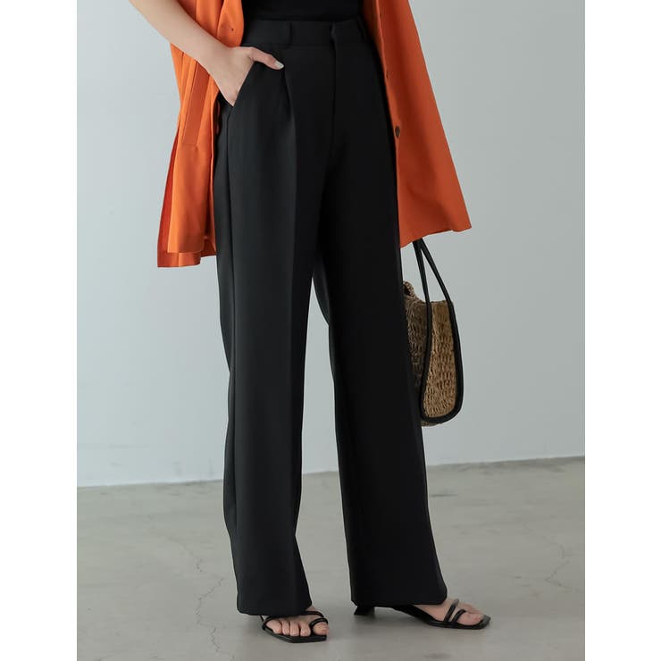 [低身長/高身長サイズ有][洗濯機で洗える]ドライタッチセンタープレスパンツ | Re:EDIT | 詳細画像11 