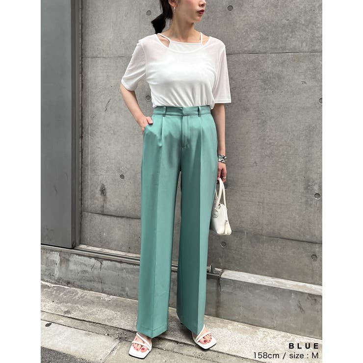 センタークリース入りワイドレッグパンツ - ブラック | ZARA