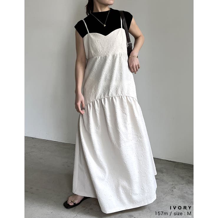 IENA（イエナ）の「フクレジャガードバックリボンワンピース