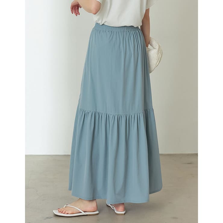 ギャザー切り替えティアードフレアスカート | Re:EDIT | 詳細画像10 