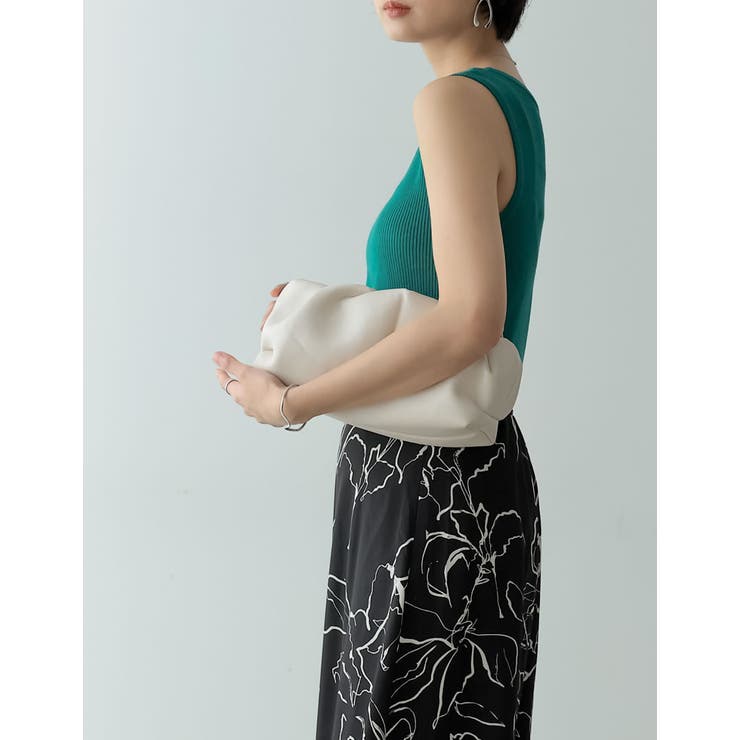 [洗濯機で洗える]カシミヤタッチサマーリブニットタンクトップ | Re:EDIT | 詳細画像13 