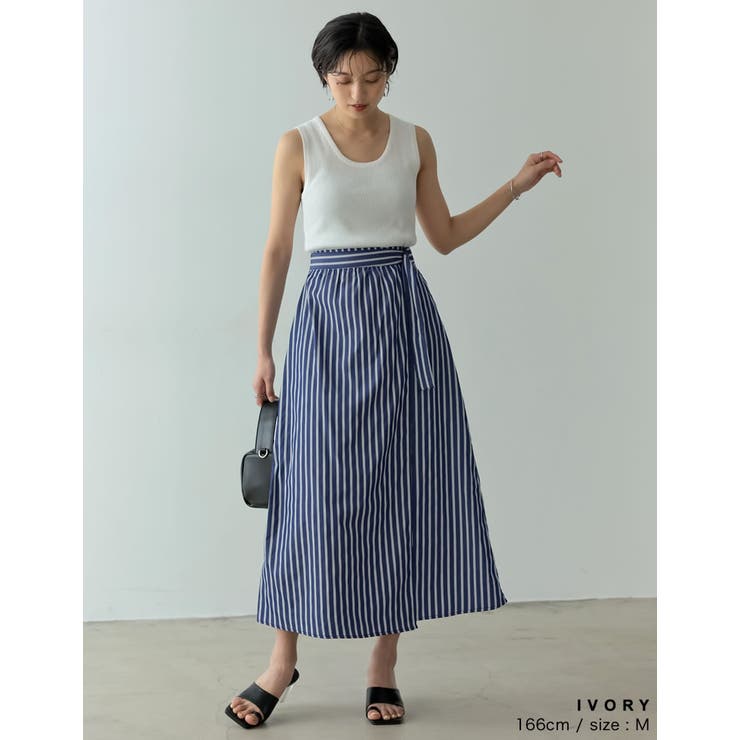 [洗濯機で洗える]カシミヤタッチサマーリブニットタンクトップ | Re:EDIT | 詳細画像24 