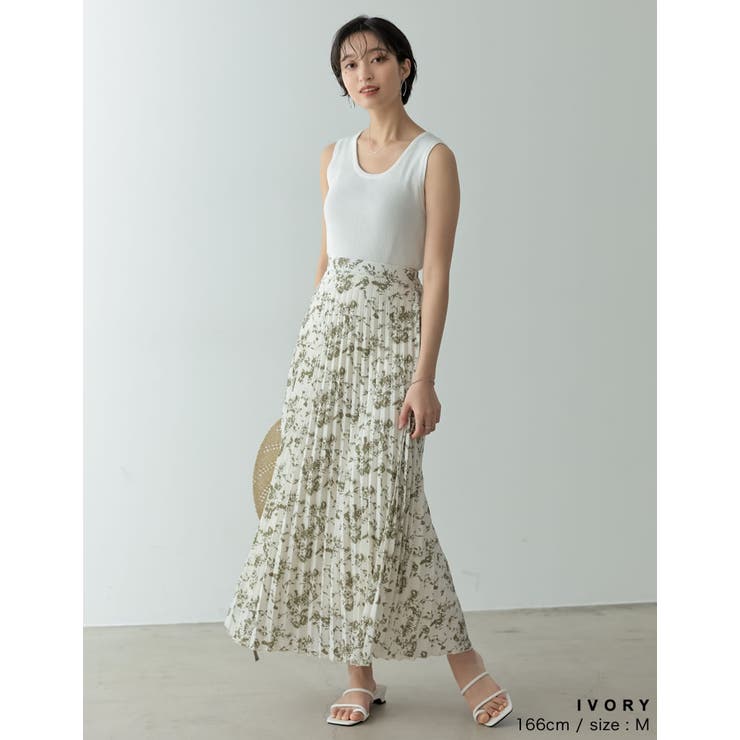 [洗濯機で洗える]カシミヤタッチサマーリブニットタンクトップ | Re:EDIT | 詳細画像25 