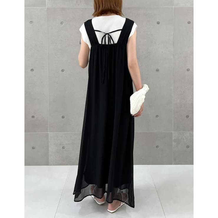 美品♡bcbgmaxazria ノースリーブワンピース リボン プリーツ ケープ 美品♡bcbgmaxazria ノースリーブワンピース リボン プリーツ