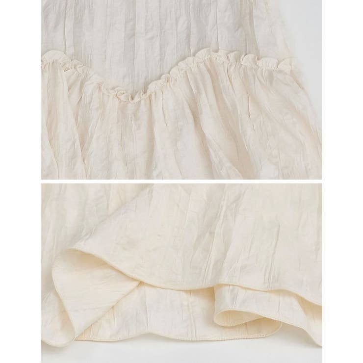 [低身長/高身長サイズ有]ワッシャークロスティアードスカート | Re:EDIT | 詳細画像35 