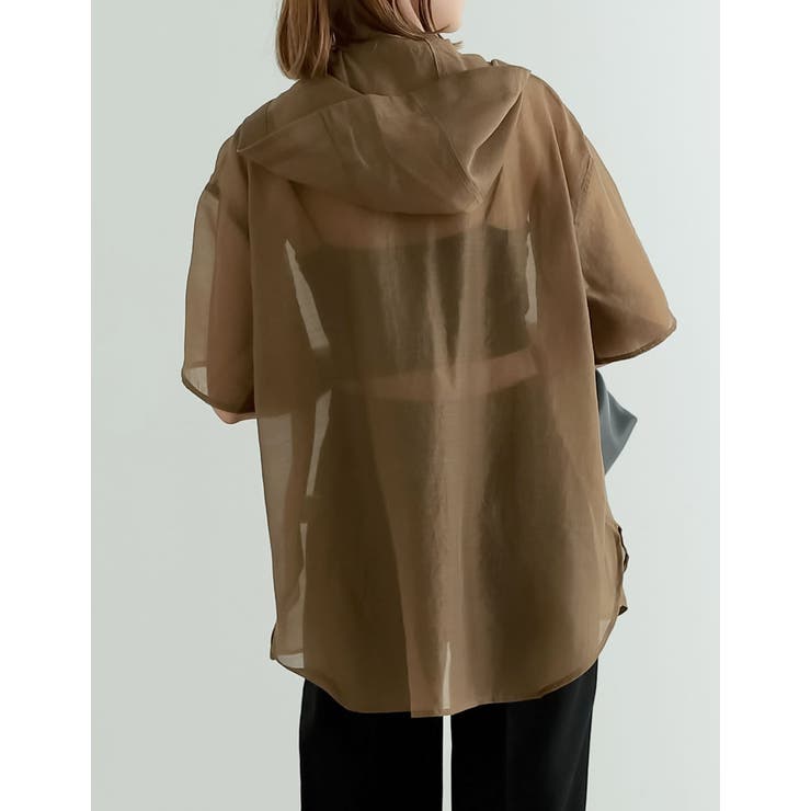 21SS sillage シアージ 半袖 アノラックパーカー ベージュ