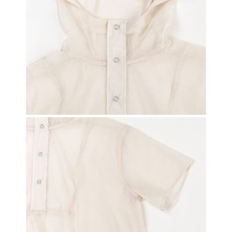 21SS sillage シアージ 半袖 アノラックパーカー ベージュ