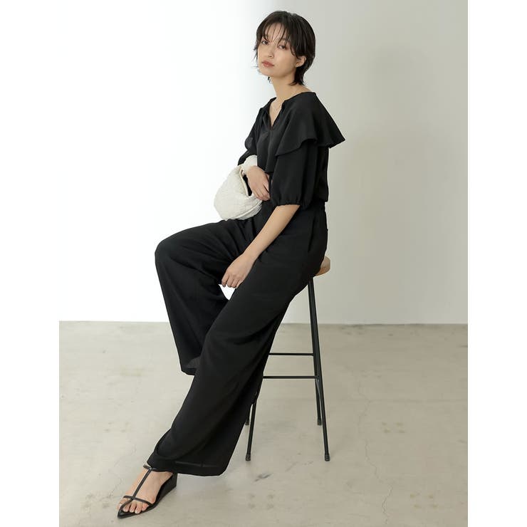 [低身長/高身長サイズ有]楊柳クレープストレートパンツ | Re:EDIT | 詳細画像25 