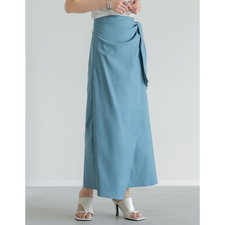 [新色追加][低身長サイズ有]コットンリネンラップ風スカート | Re:EDIT | 詳細画像22 