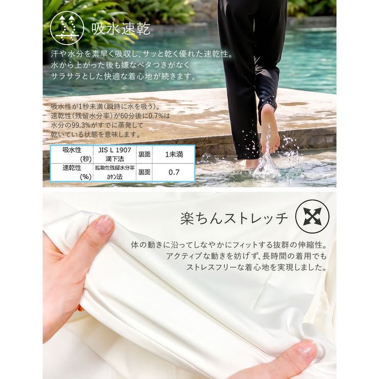 [UVカット][接触冷感][速乾][水陸両用][DAILY SWIM][低身長 … | Re:EDIT | 詳細画像10 