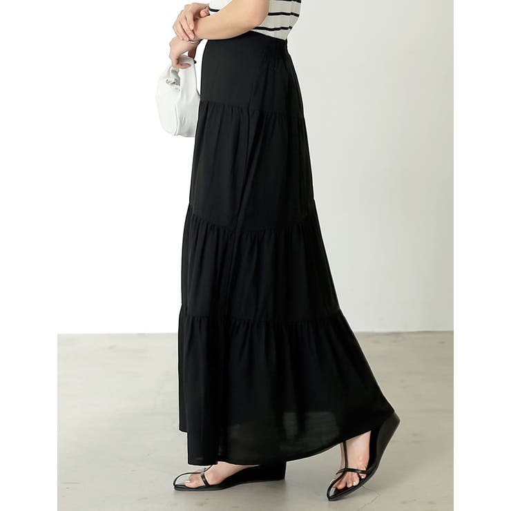 [低身長サイズ有]コットンティアードフリルスカート | Re:EDIT | 詳細画像12 