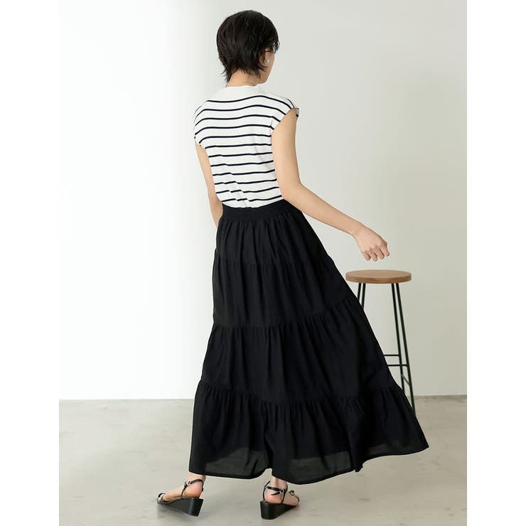 [低身長サイズ有]コットンティアードフリルスカート | Re:EDIT | 詳細画像13 