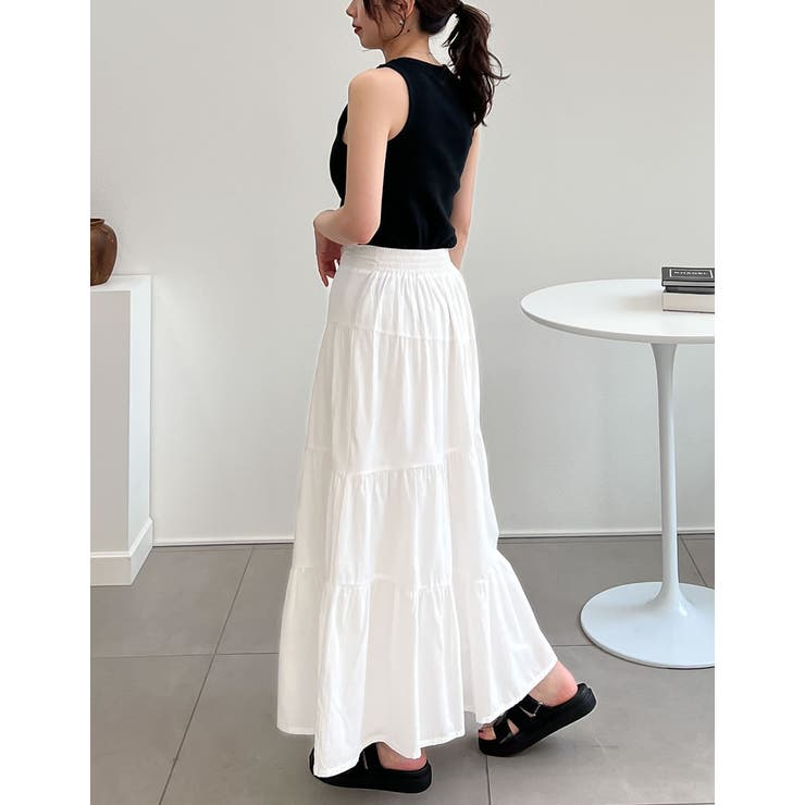 [低身長サイズ有]コットンティアードフリルスカート | Re:EDIT | 詳細画像8 