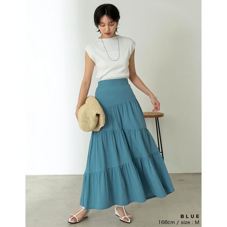 [低身長サイズ有]コットンティアードフリルスカート | Re:EDIT | 詳細画像22 