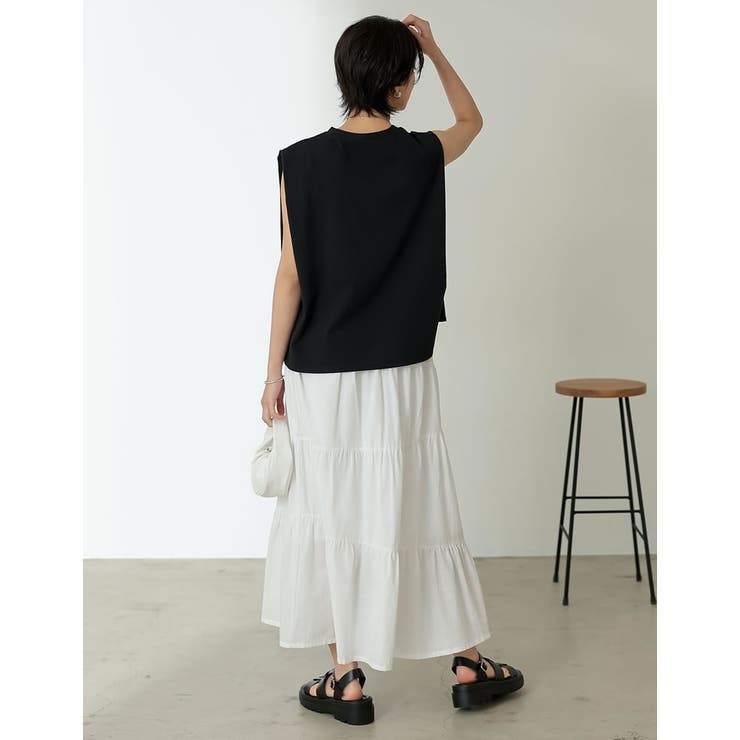 [低身長サイズ有]コットンティアードフリルスカート | Re:EDIT | 詳細画像31 