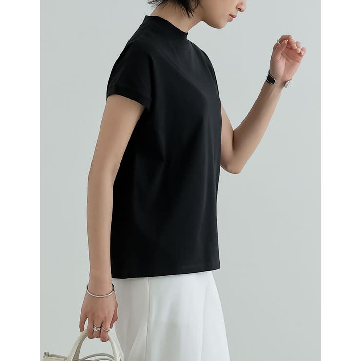 楽天市場】Tシャツ レディース モックネック 半袖 COTTON from the US 丸首 フレンチスリーブ 厚手 ハリ感 綿100％ アメリカ  メール便可mrb 24ss coca コカ : coca「コカ」