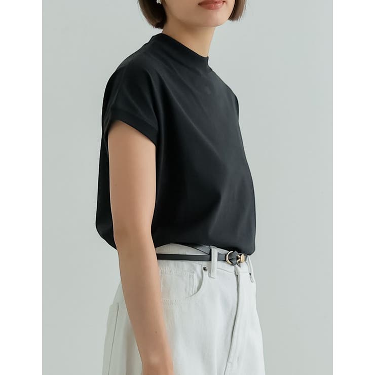モックネックフレンチスリーブTシャツ[品番：GS000021528]｜Re:EDIT（リエディ）のレディース ファッション通販｜SHOPLIST（ショップリスト）