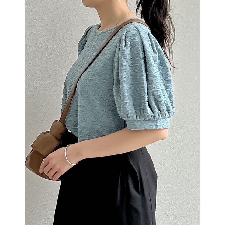 カットジャガードバックリボンフレアトップス | Re:EDIT | 詳細画像15 