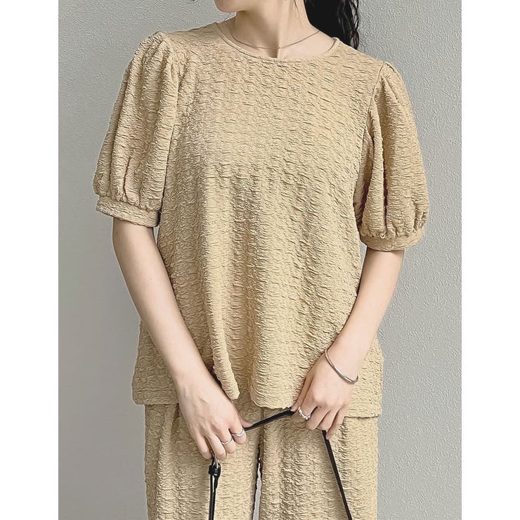 カットジャガードバックリボンフレアトップス | Re:EDIT | 詳細画像4 