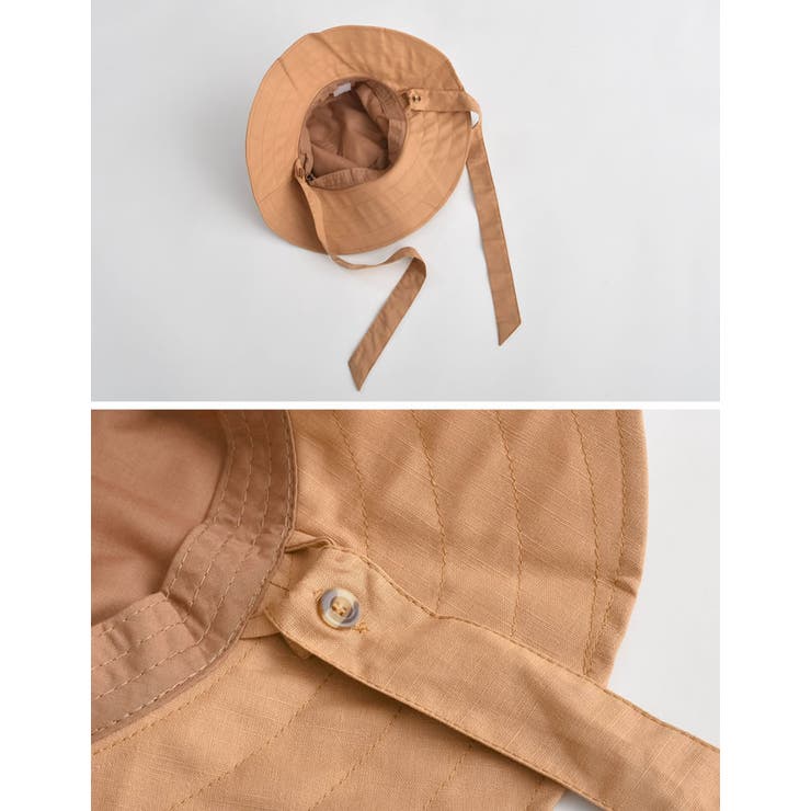 [2WAY]リネンライクベルト付きバケットハット | Re:EDIT | 詳細画像7 