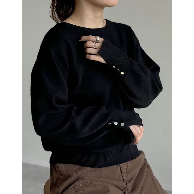 【美品】ドゥロワー ★ミラノリブ ニット カシミヤ混 ボートネック 袖タグ 美品】ドゥロワー ☆ミラノリブ ニット カシミヤ混 ボートネック