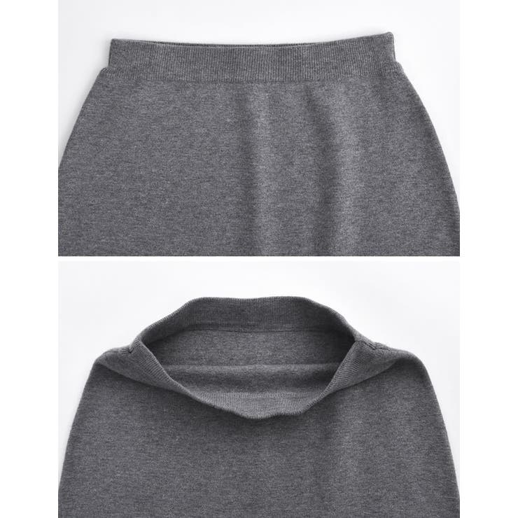 [低身長サイズ有][洗濯機で洗える]ミラノリブナローニットスカート | Re:EDIT | 詳細画像27 