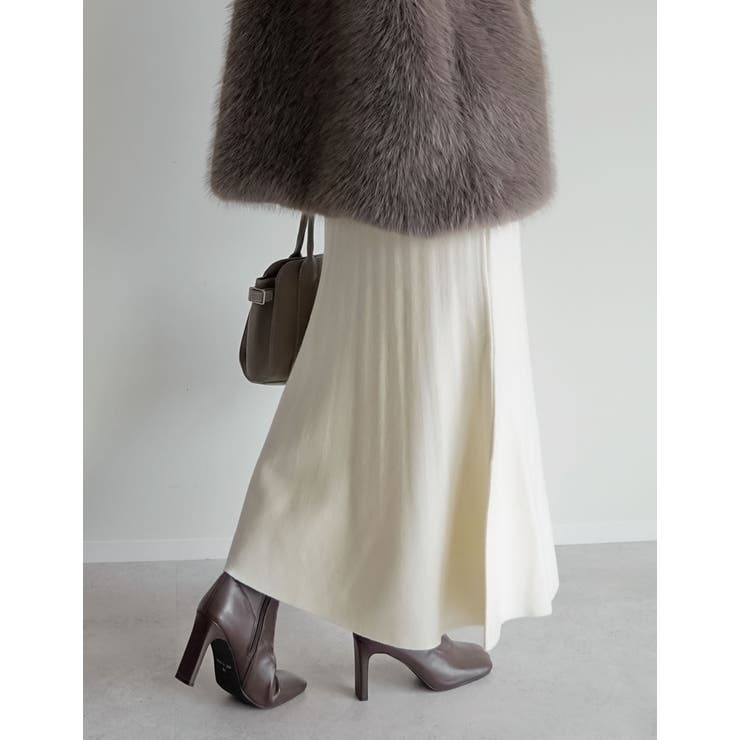 [低身長サイズ有]マーメイドミラノリブニットスカート | Re:EDIT | 詳細画像13 