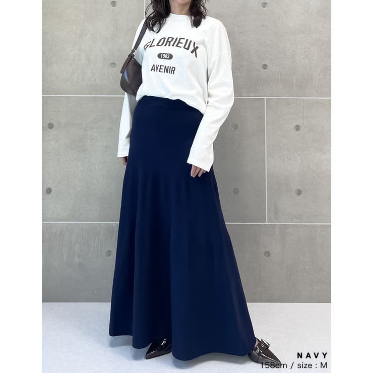 【新品】おまとめ3点 モニーレ ニットベスト ロングスカート ELCORPピアス CIAOPANIC TYPY（チャオパニックティピー）の「【-3キロ見え/WEB限定