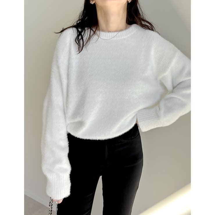 オーバーサイズシャギーニットプルオーバー[品番：GS000021729]｜Re