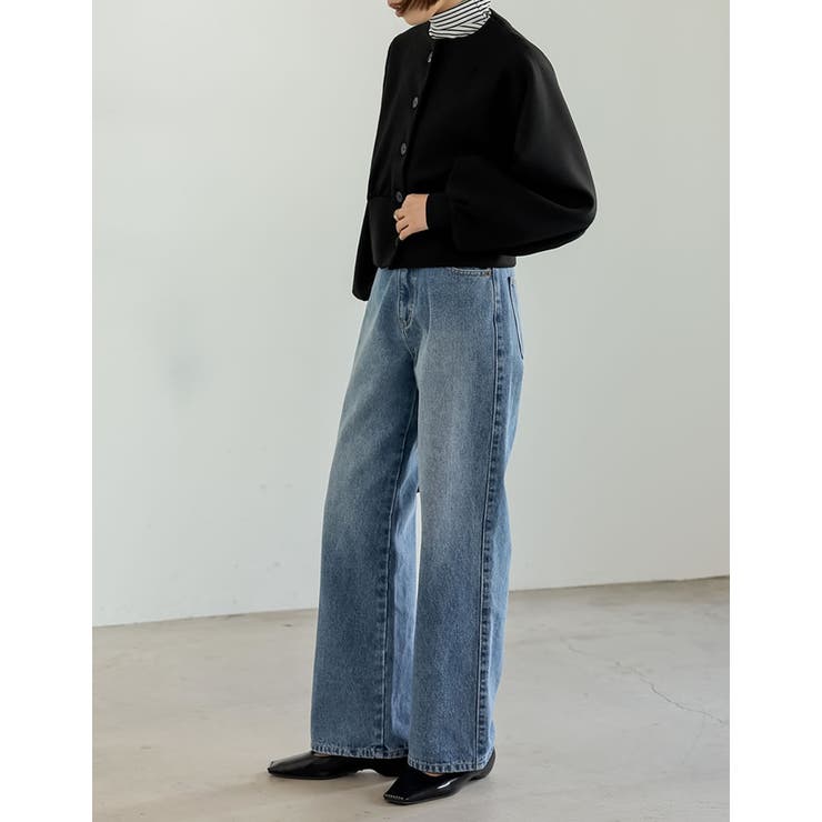 [イージーケア]ライトダンボールラグランVネックショートカーディガン | Re:EDIT | 詳細画像8 