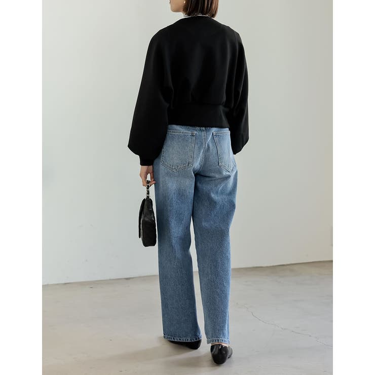 [イージーケア]ライトダンボールラグランVネックショートカーディガン | Re:EDIT | 詳細画像10 