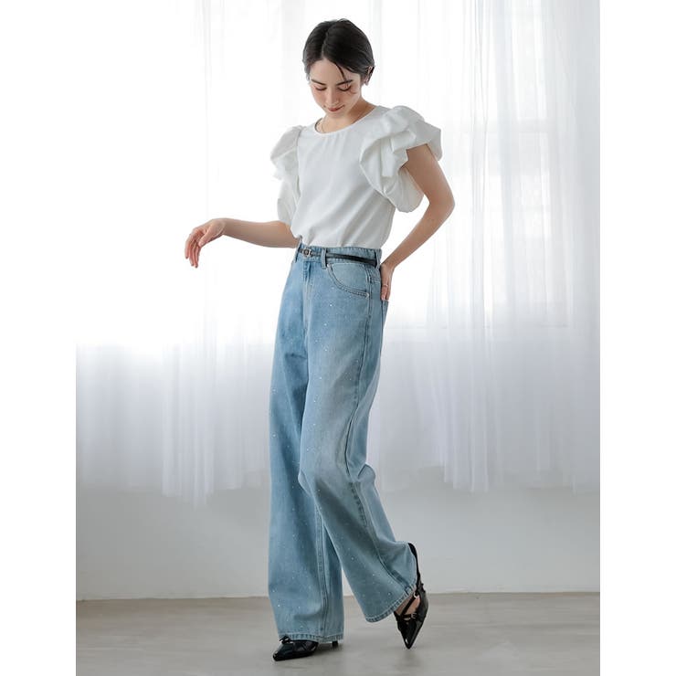 フリルパフスリーブトップス | Re:EDIT | 詳細画像12 