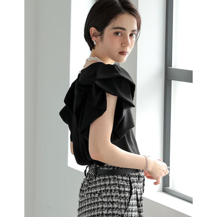 フリルパフスリーブトップス | Re:EDIT | 詳細画像9 