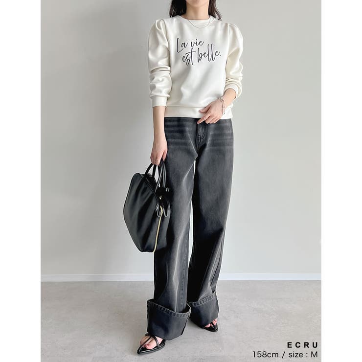 [イージーケア]ダンボールロゴプリントプルオーバー | Re:EDIT | 詳細画像6 