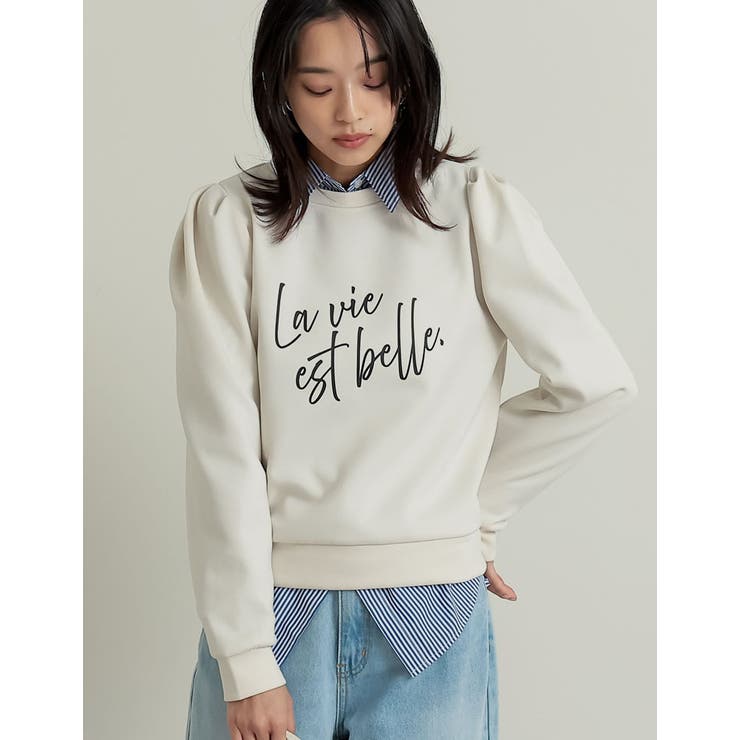 [イージーケア]ダンボールロゴプリントプルオーバー | Re:EDIT | 詳細画像10 