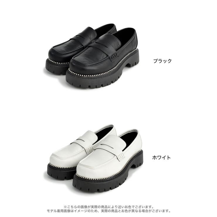 セブンフェアリー スタッズコバトラックソールローファー スタッズコバトラックソールローファー - シューズ通販 | 人気